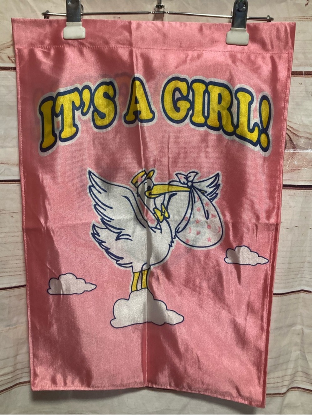 It’s a girl small garden flag